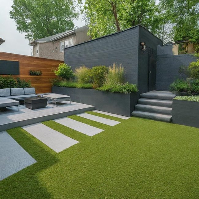 Circular Fire Pit Gathering Spot