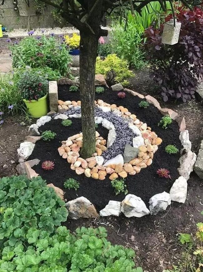 Dark Soil Spiral Garden Sanctuary