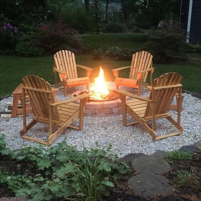 Firelit Circle Gathering Space