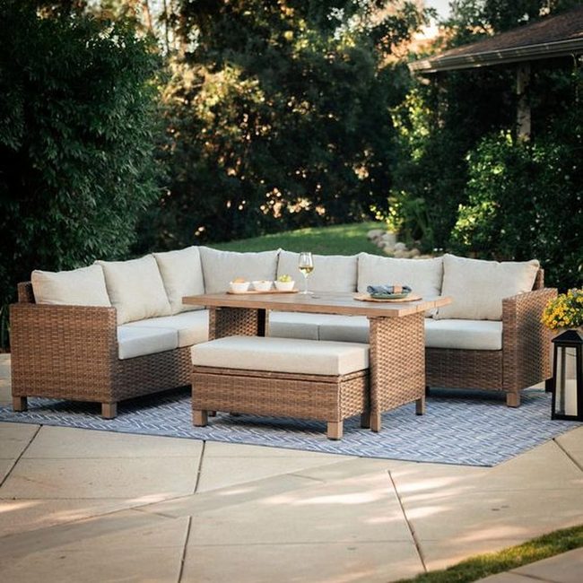 Small Patio Cushioned Comfort Retreat