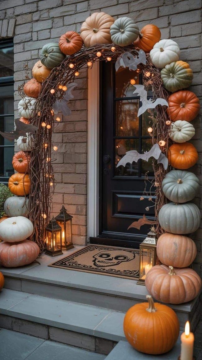 Pumpkin Arch Photo Entrance