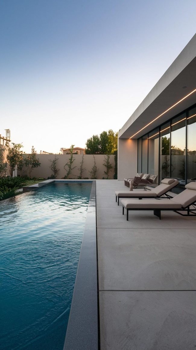 Backyard Lap Pool for Serious Swimmers
