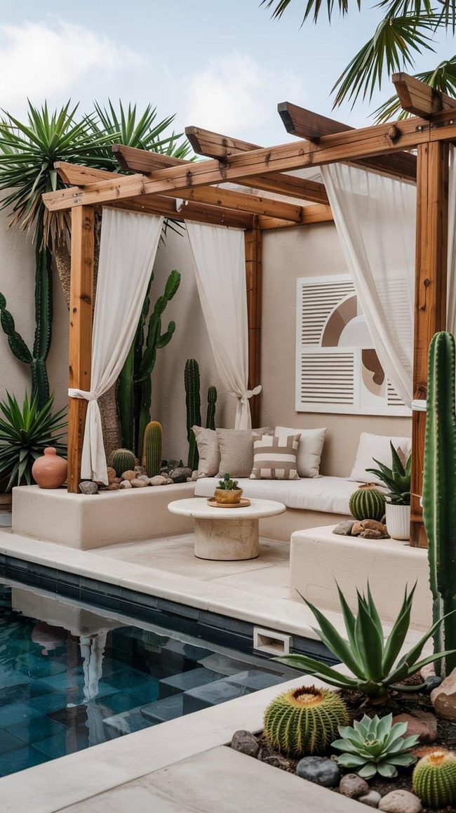 Southwestern Adobe And Desert Plants