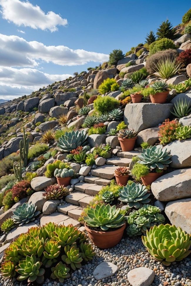 Drought-Resistant Slope Garden