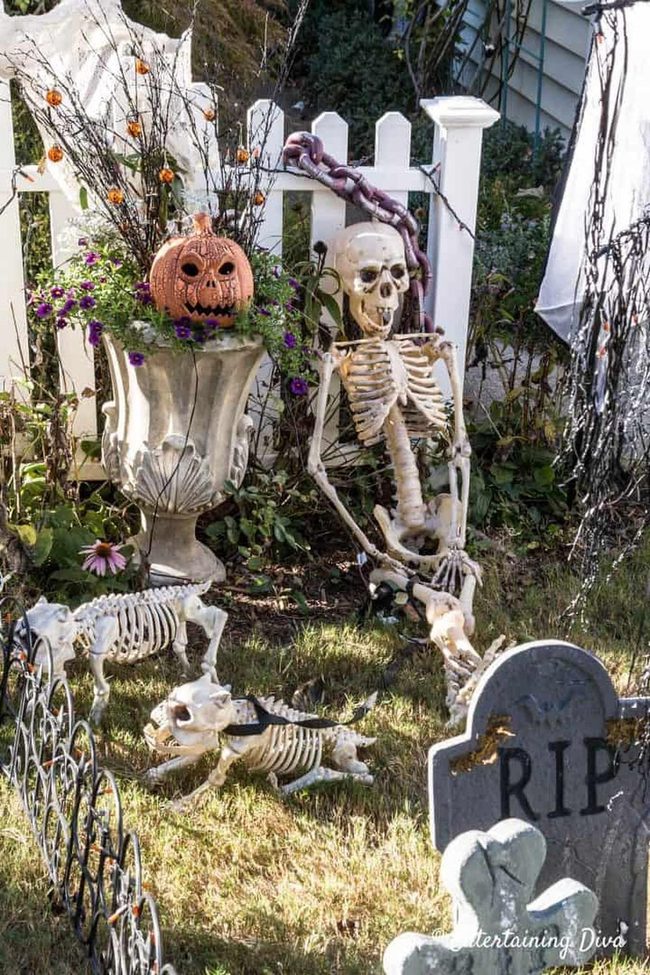Skeleton Card Game Dinner Party