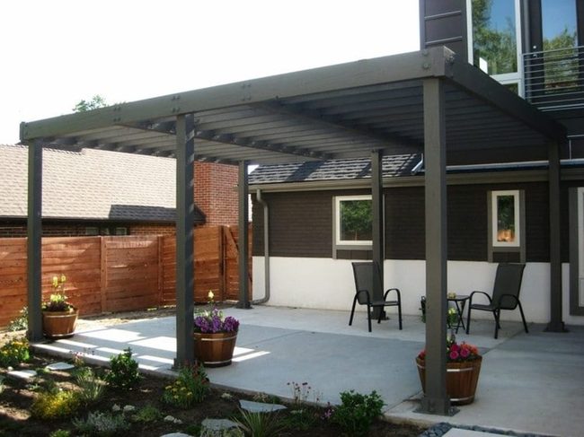 Cedar And Steel Garden Frame