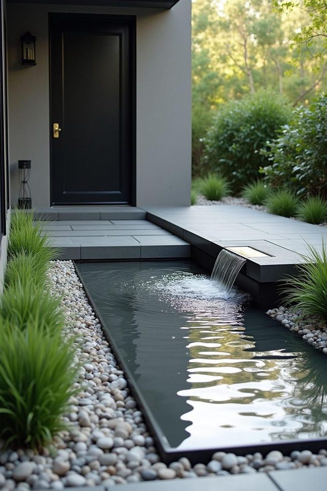 Front Entry Water Features