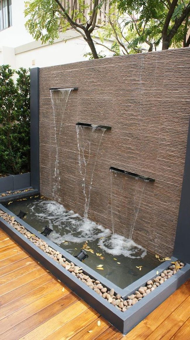 Three-Spout Stone Water Feature