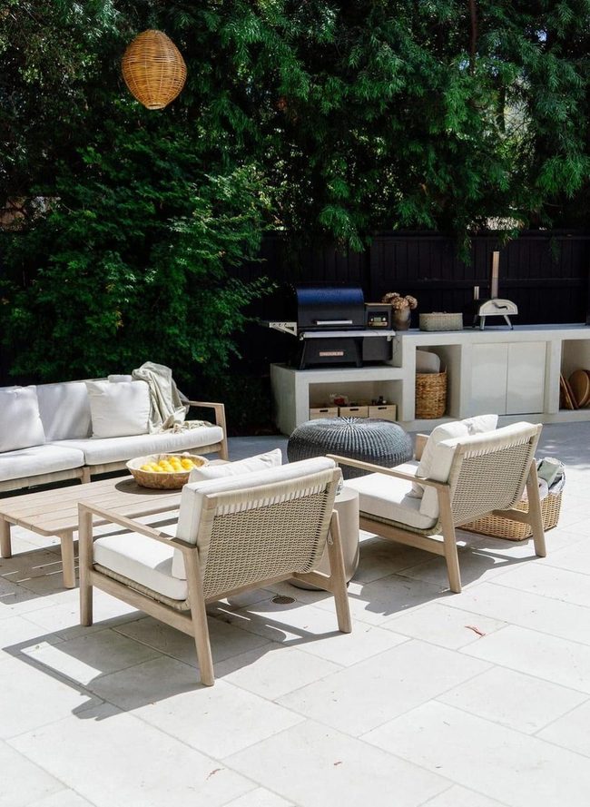 Natural Wood Meets Modern Neutral