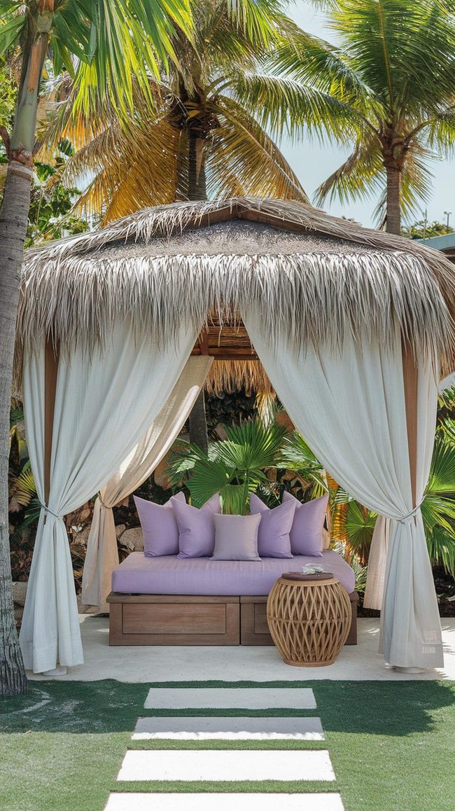 White Thatched Canopy Retreat