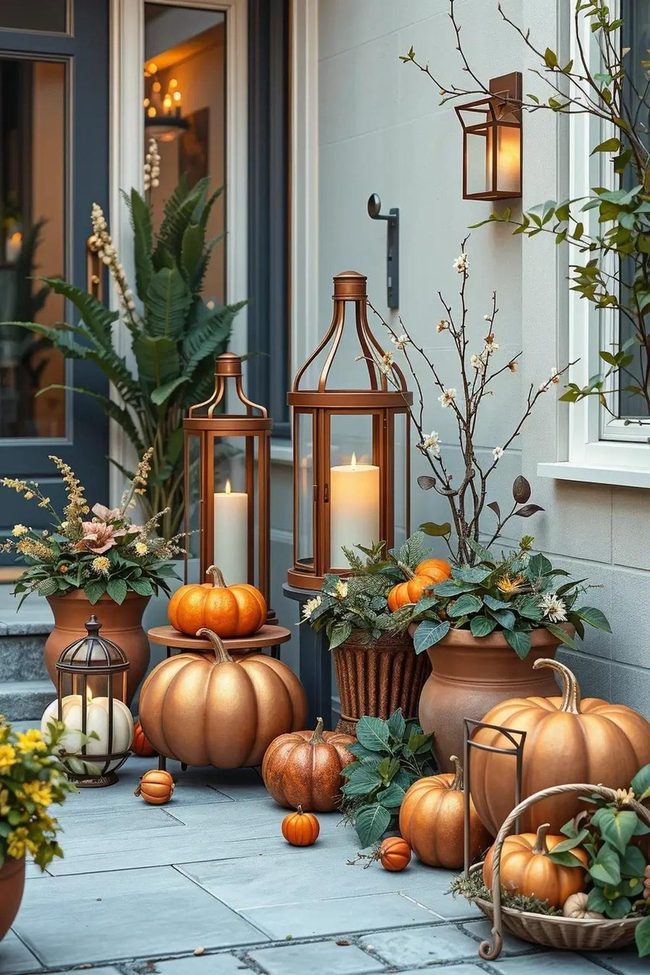 Copper Monochrome Patio Design