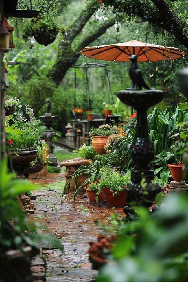 Art-Filled Outdoor Gallery Space