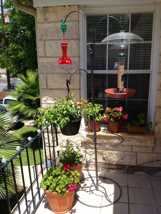 Ceramic Planters And Bird Feeders
