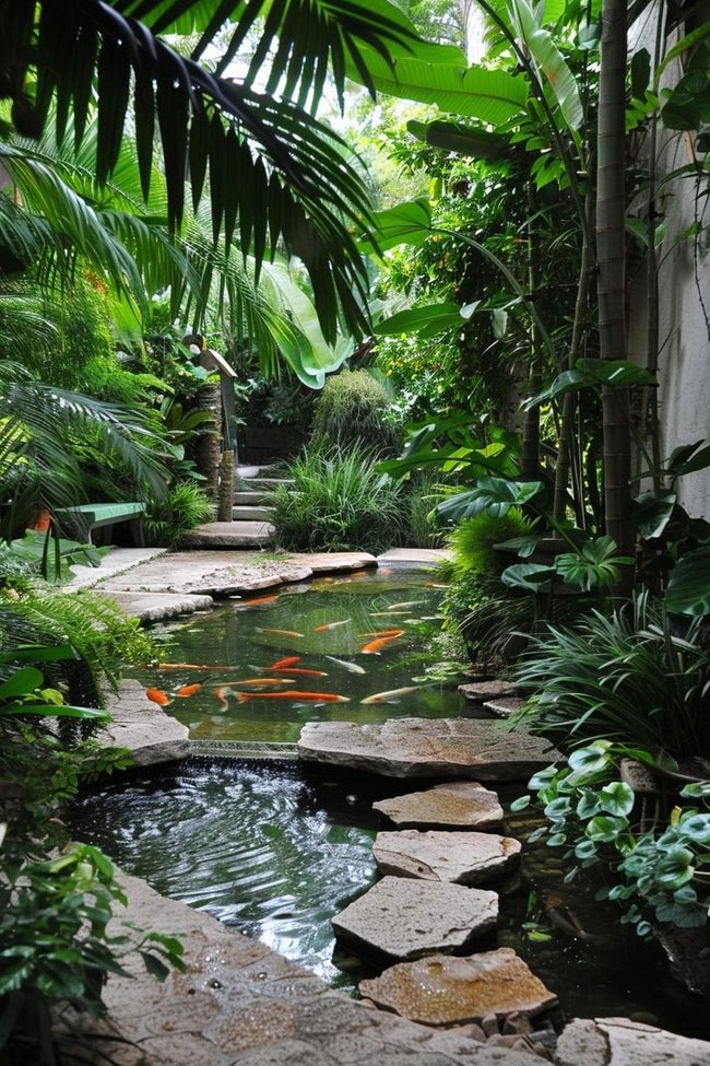 Koi Fish Water Feature