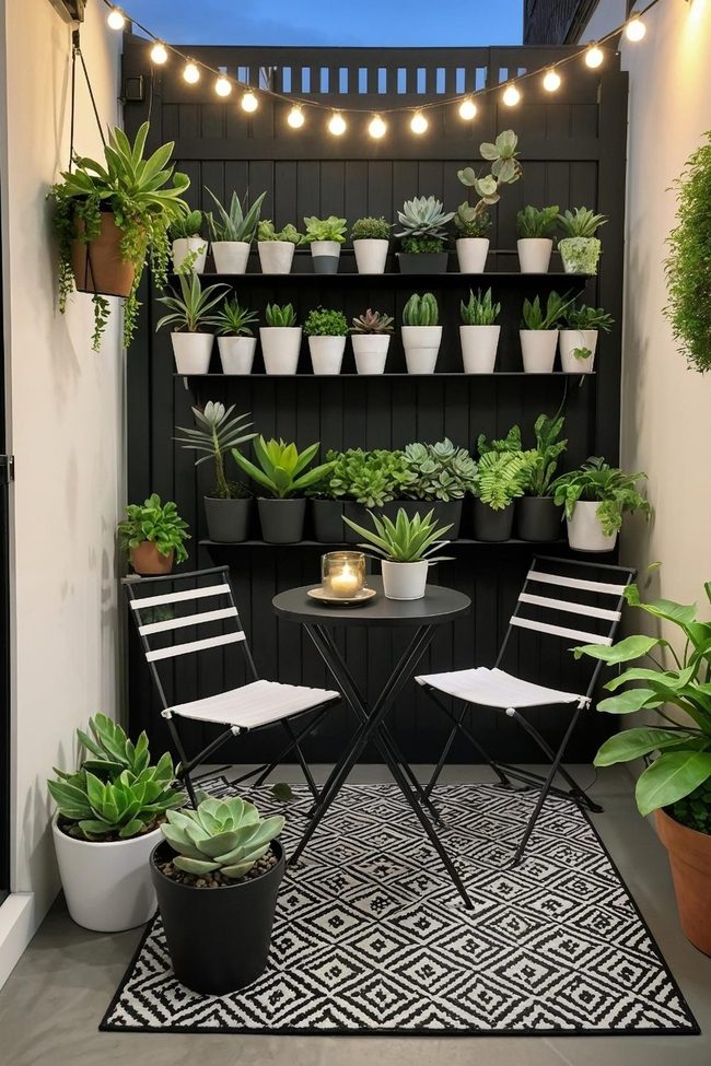 Compact Metallic Furniture Urban Oasis