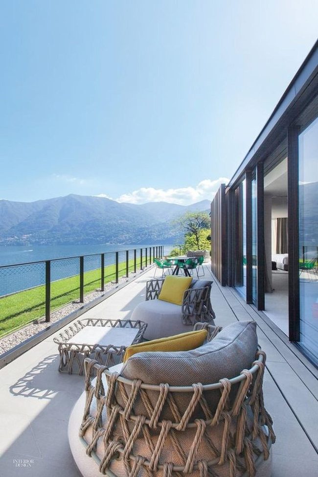 Woven Chairs Frame Endless Blue Views
