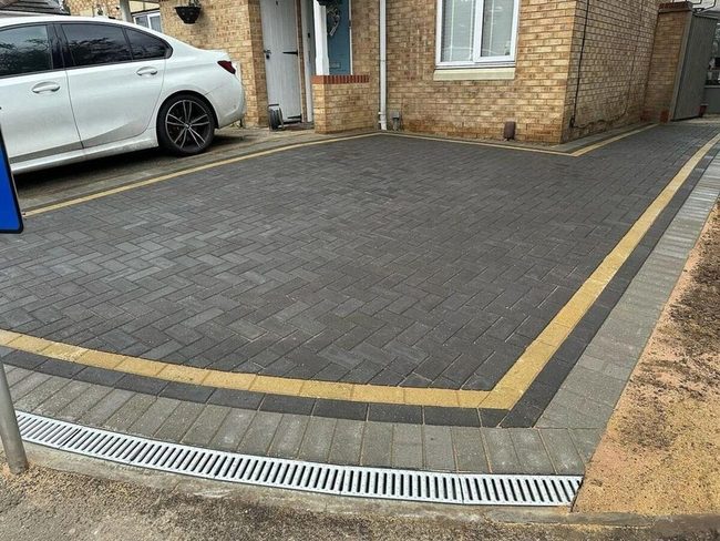 Three-Tone Brick Driveway Protection