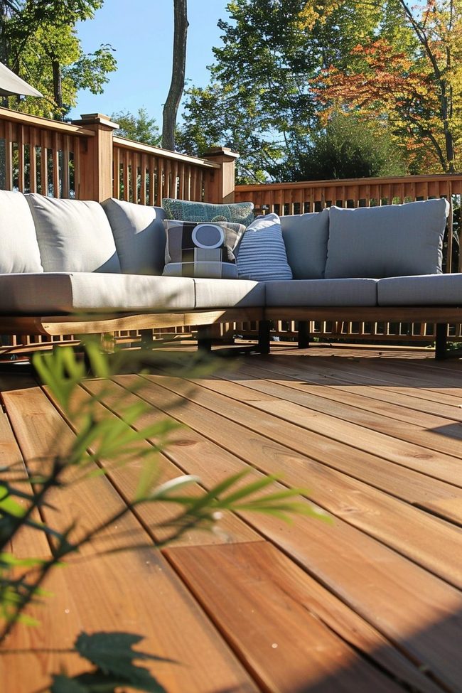 Diagonal Oak Planks Shape Movement