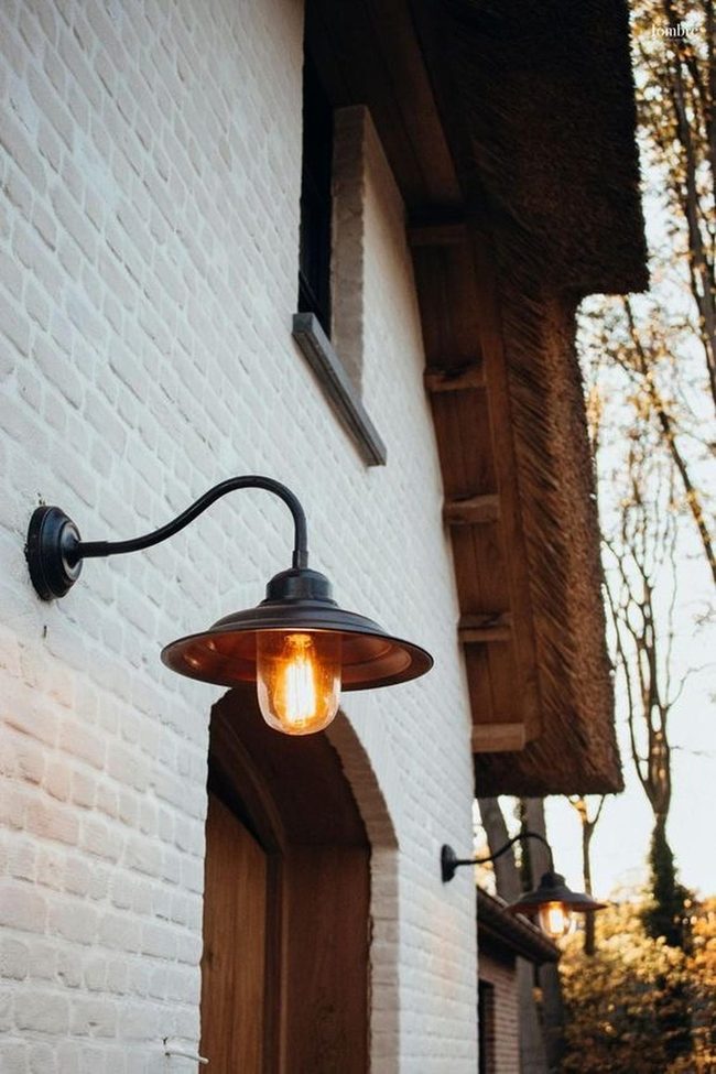 Curved Metal Barn Lights