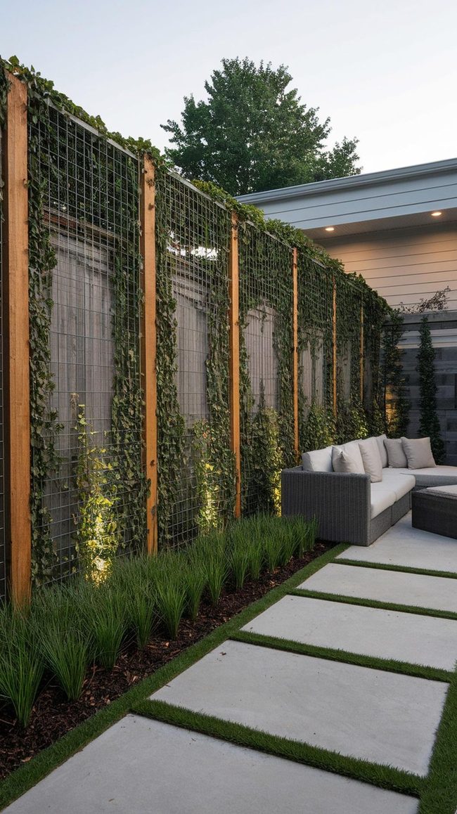 Wire Mesh Meets Living Green