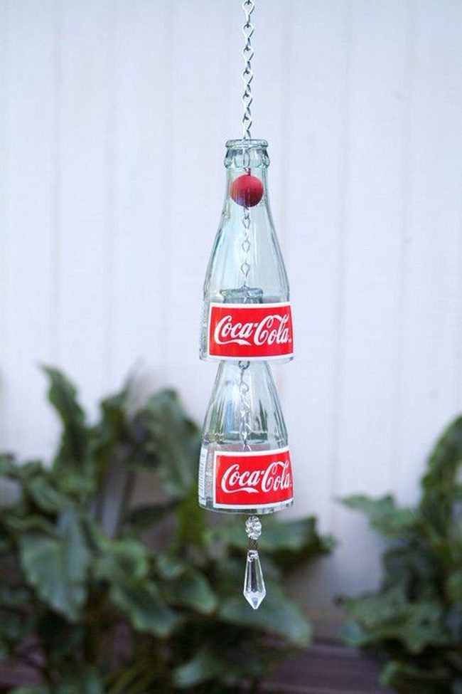 Glass Bottles Wind Chimes Shimmer