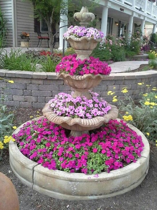 Tiered Pink Tower Garden