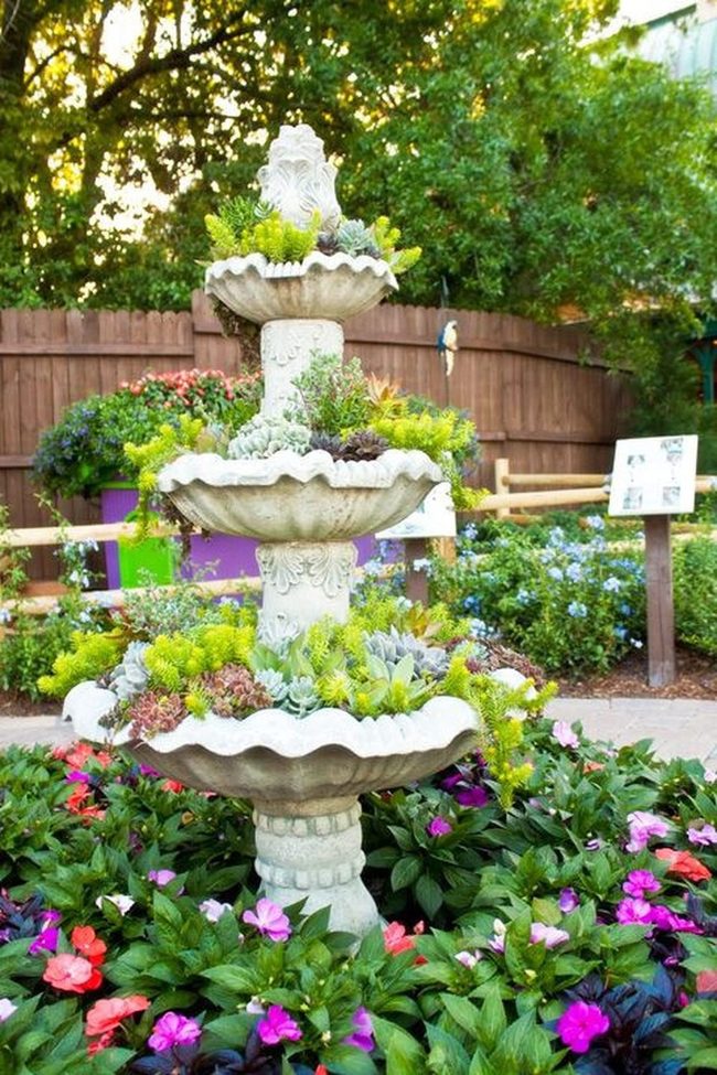 Stone Tiered Planter Garden Height