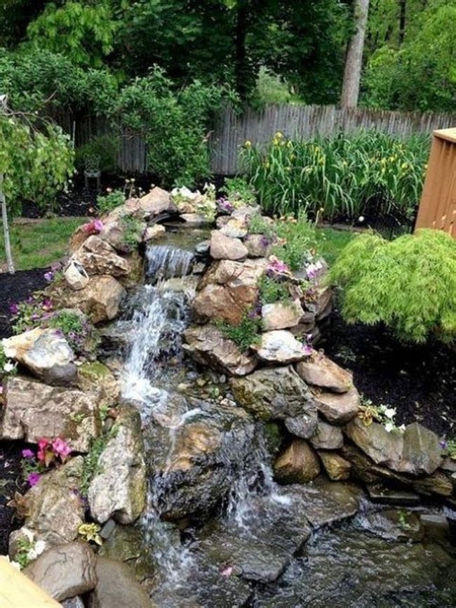 Cascading Water Garden Oasis