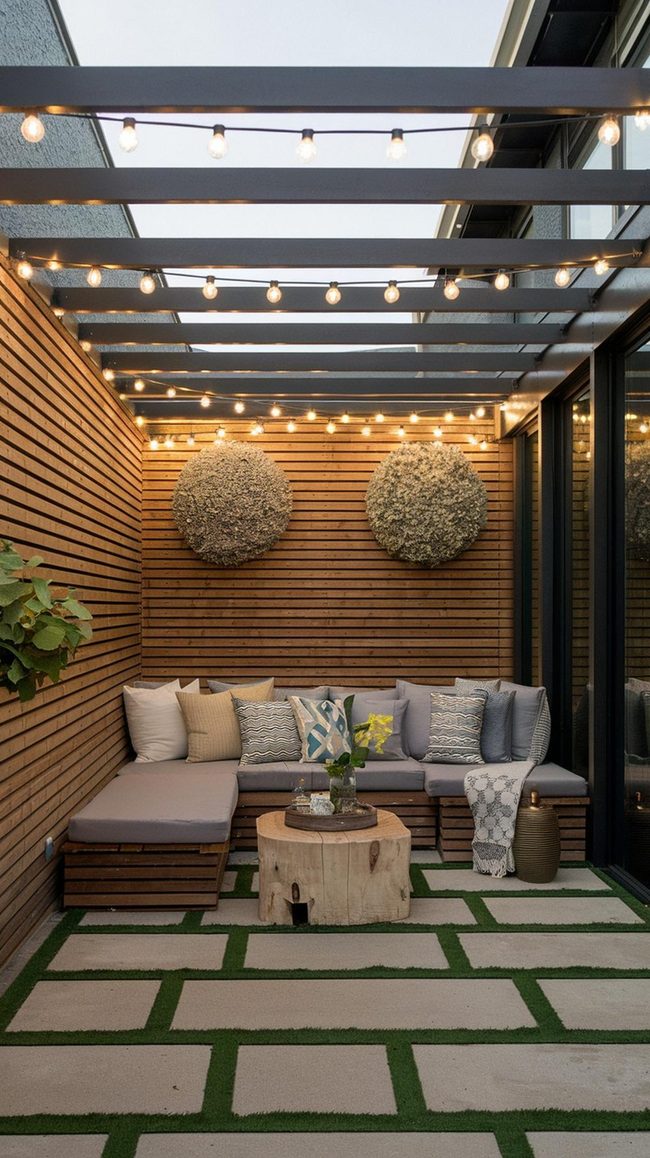 Private Patio Room with Panels
