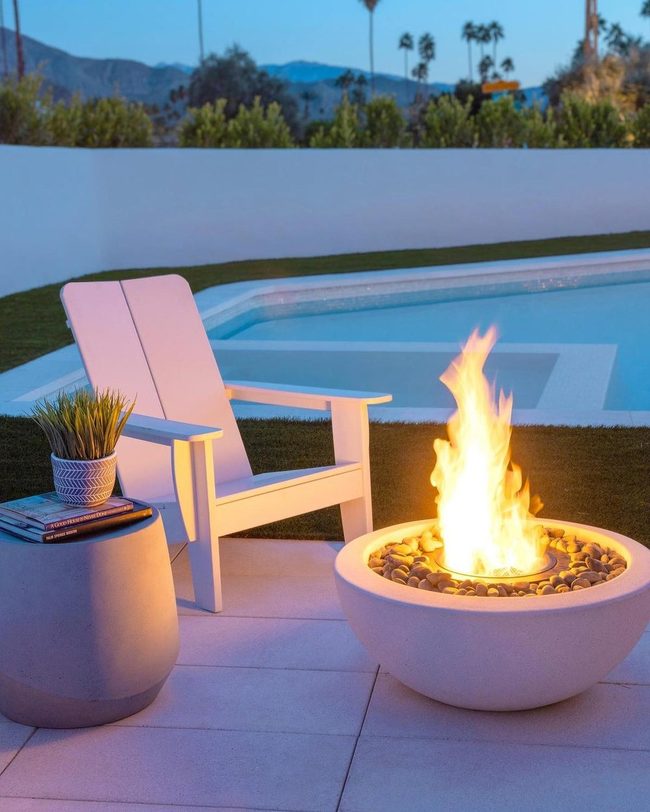Steel Frame Fireplace Chair