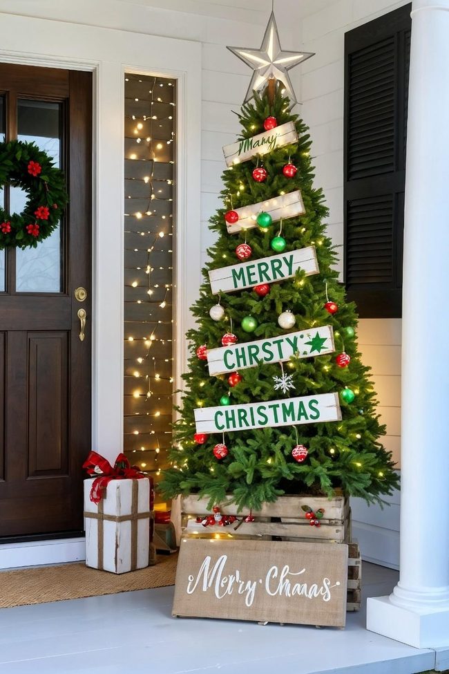 Wooden Pallet Christmas Tree Green