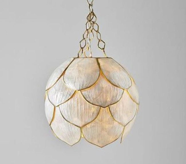 Golden Petal Light Fixture