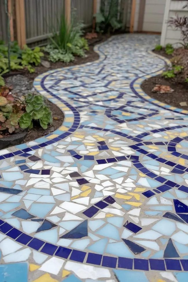 Broken Tile Outdoor Path