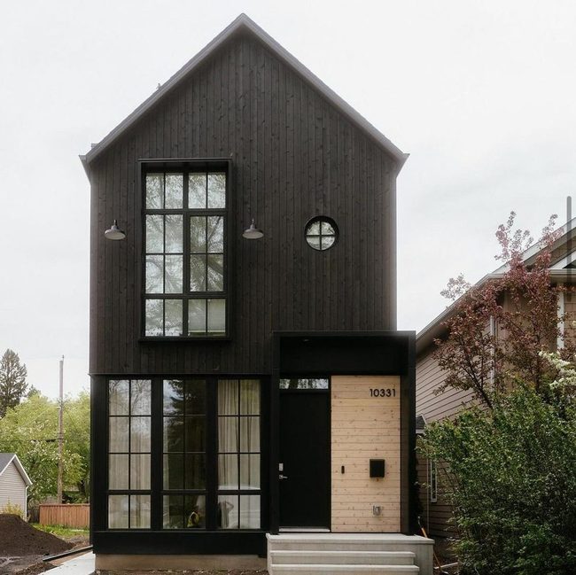 Dark Wood Modern Vertical