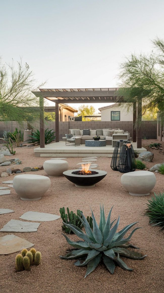 Gravel Pathways Through Drought-Tolerant Plants