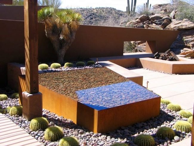 Rusted Steel Water Cascades