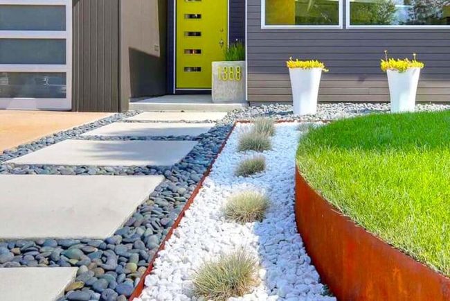 Corten Steel Meets Living Garden