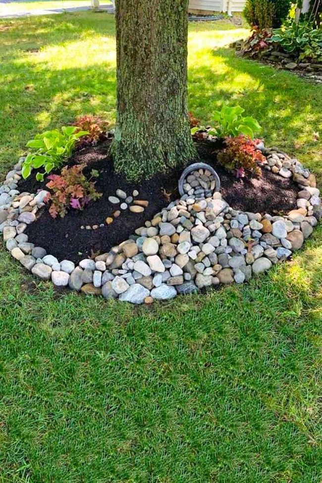 Central Tree Stone Garden