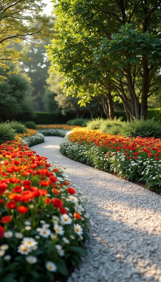 Tall Centerpiece Anchors Yard Flow