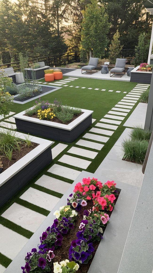 Low-Maintenance Green Backyard