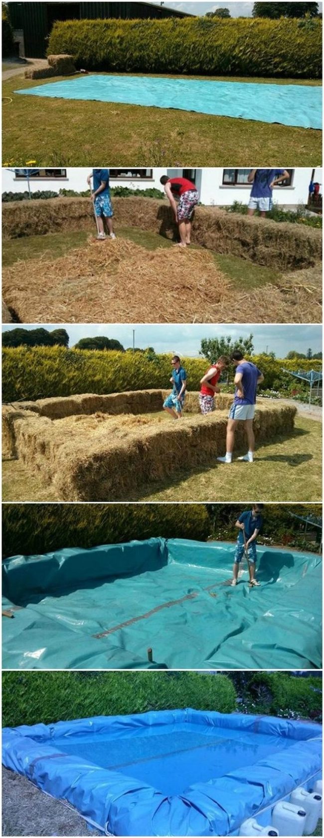 Hay Bales Pool Border