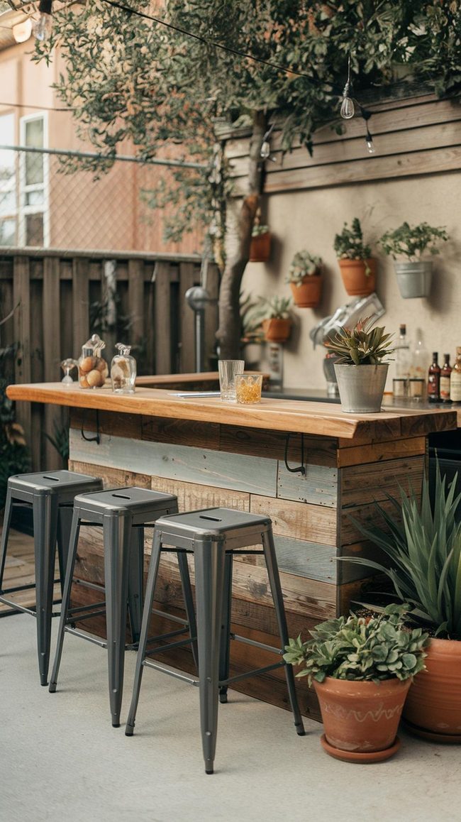 Reclaimed Maple Terrace Bar