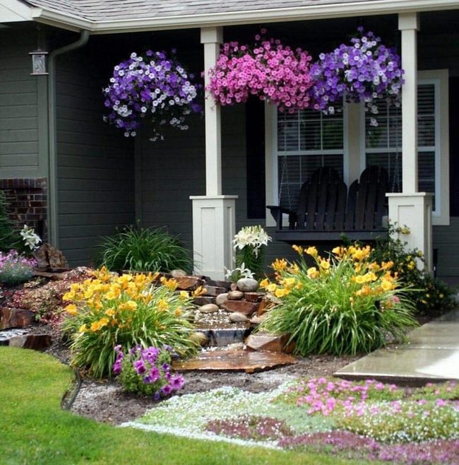 Overhead Blooms, Layered Garden Entry