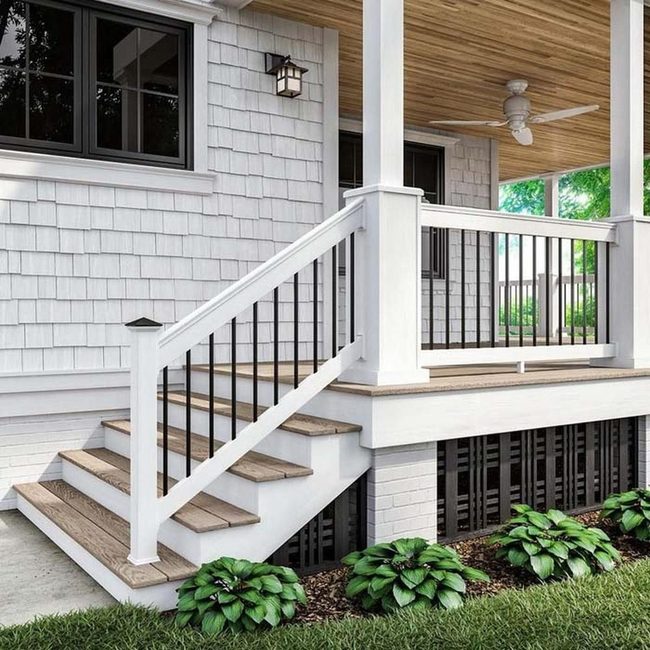 Lattice Panels Hide Deck Clutter Below