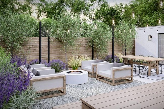 Concrete Pathways, Purple Lavender, Firelight