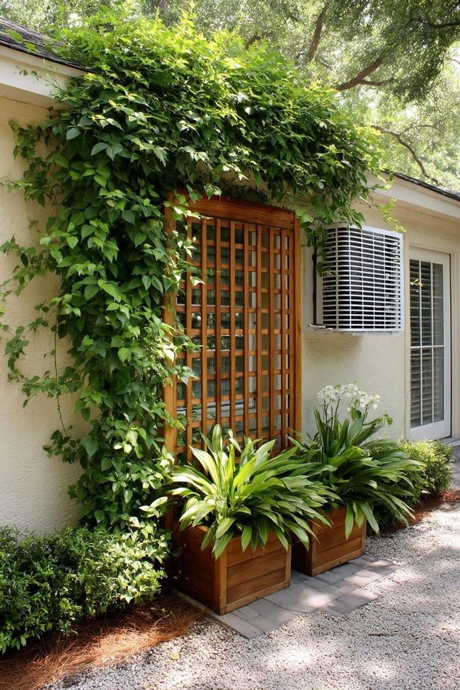 Trellis Frames Flowering Vines Beautifully