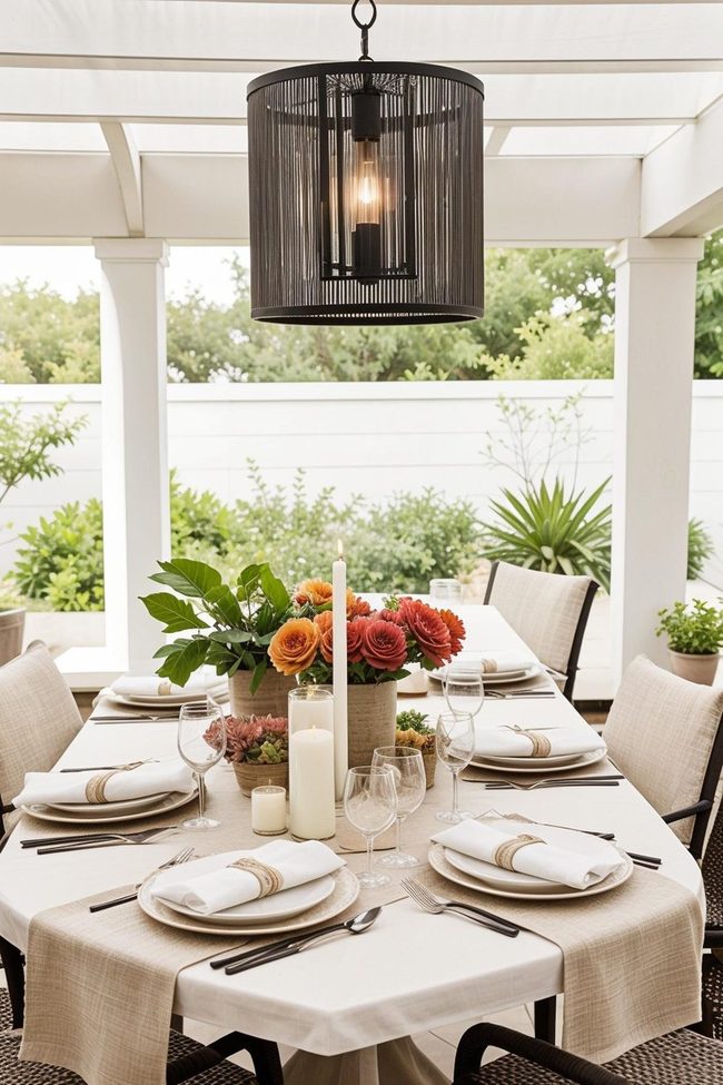Textured Linens, Artistic Centerpieces, Polished Dinner
