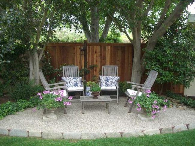 Garden Reading Nook Under Trees