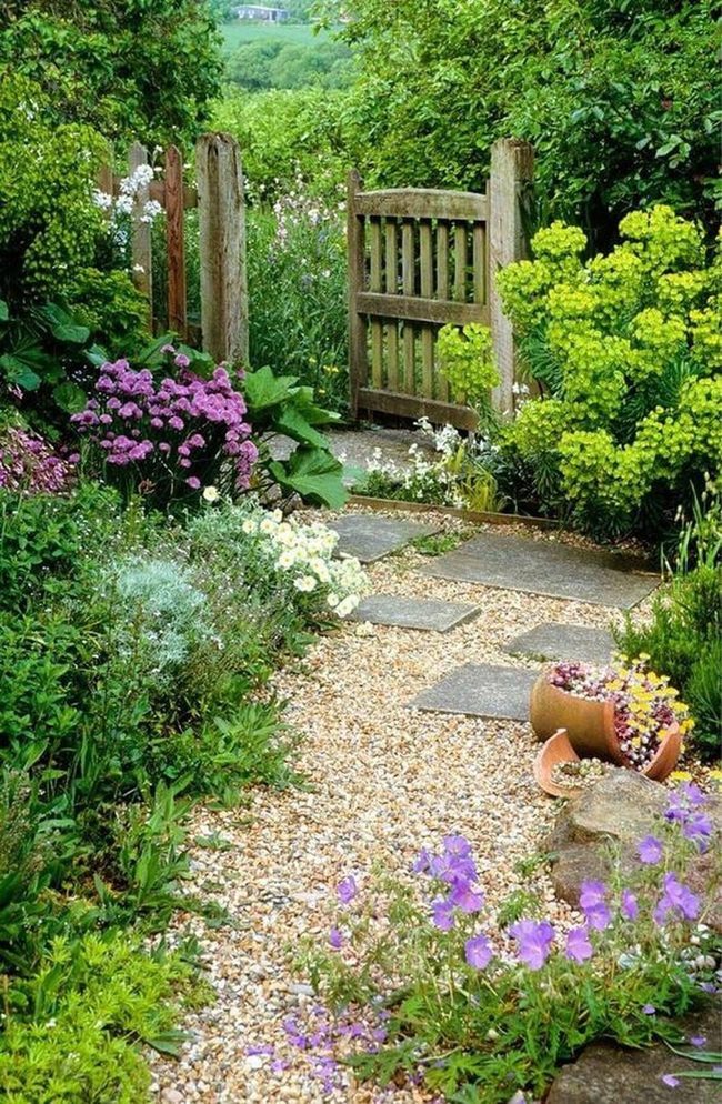 Stone Paths Through Blooming Abundance