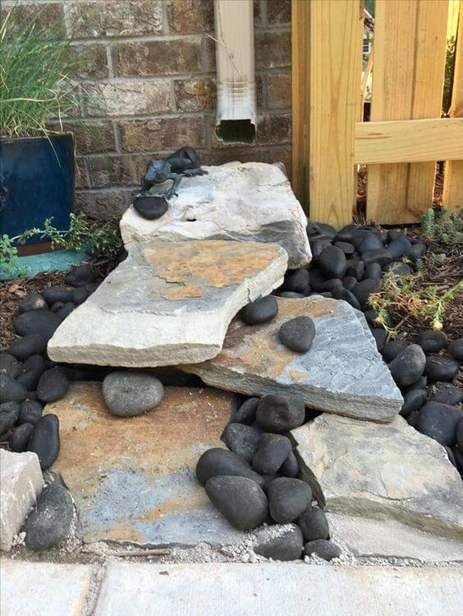 Stone And Succulent Night Garden
